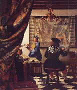 VERMEER VAN DELFT, Jan The Allegory of Painting -or- The Art of Painting oil on canvas